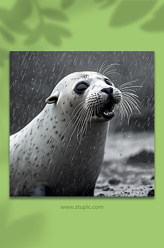 数字艺术海豹动物摄影