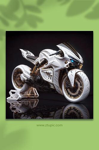 数字艺术摩托车机车模型