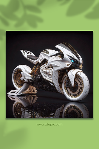 数字艺术摩托车机车模型