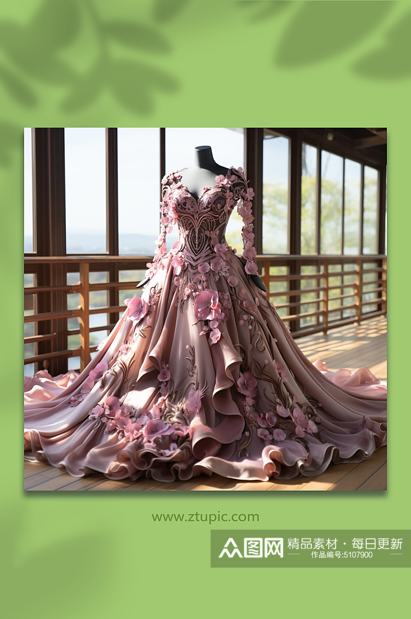 数字艺术服装设计婚纱图片素材