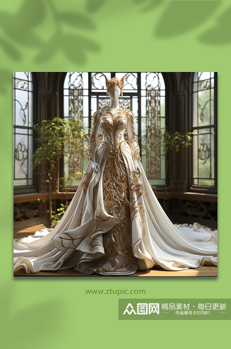 数字艺术服装设计婚纱图片素材