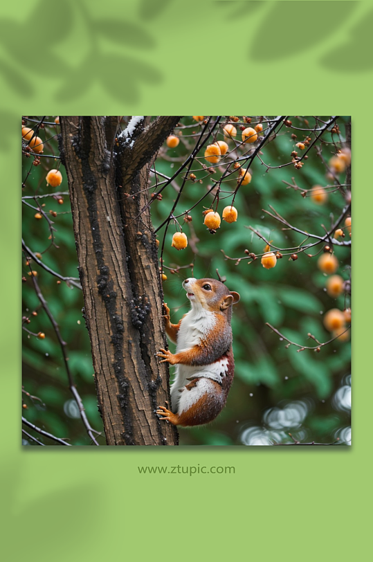 数字艺术松鼠果子动物图片