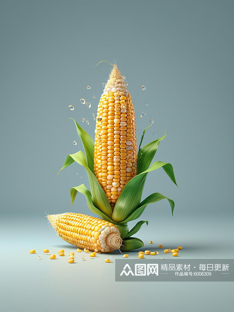 数字艺术食品摄影玉米摄影素材