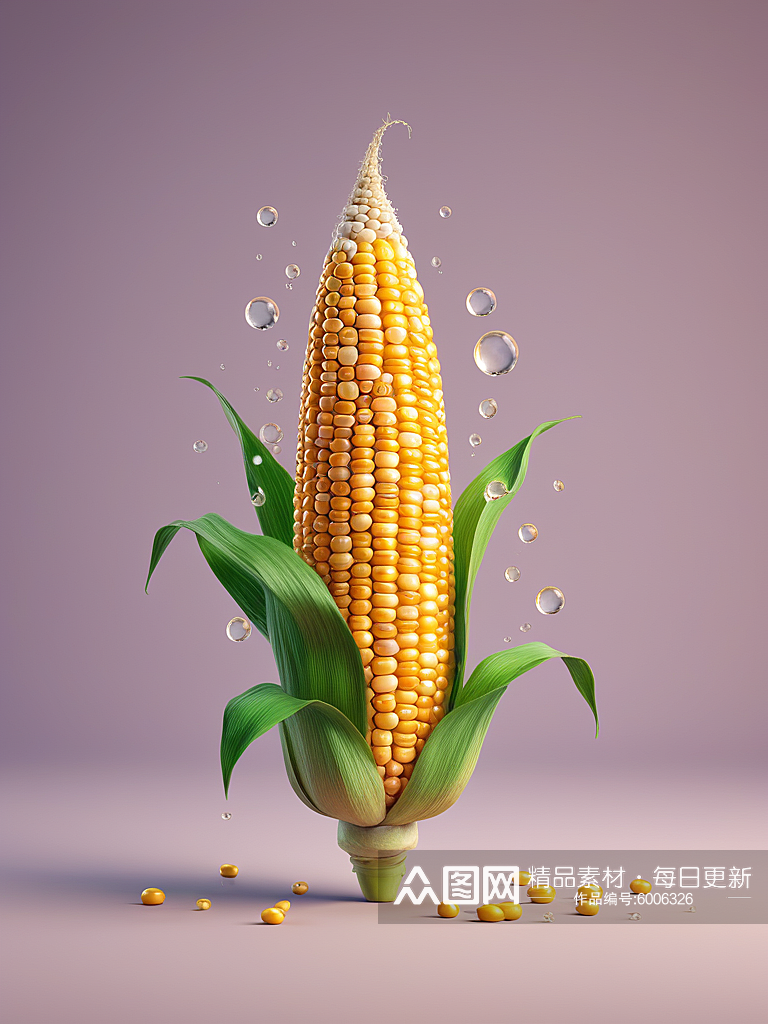 数字艺术食品摄影玉米摄影素材