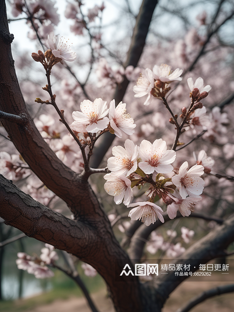 数字艺术大自然摄影桃花花卉春天桃花素材