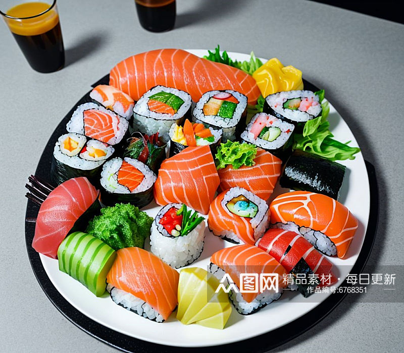 数字艺术美食摄影寿司摄影寿司样式素材