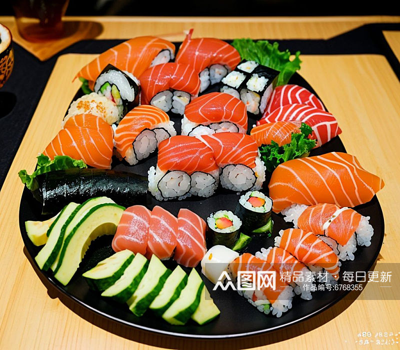 数字艺术美食摄影寿司摄影寿司样式素材