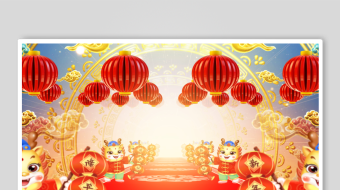 0154k龙年祥云喜庆背景视频-众图网