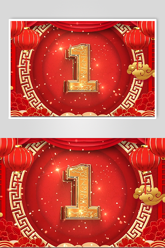 喜庆中国风春节倒计时AE模版2-众图网