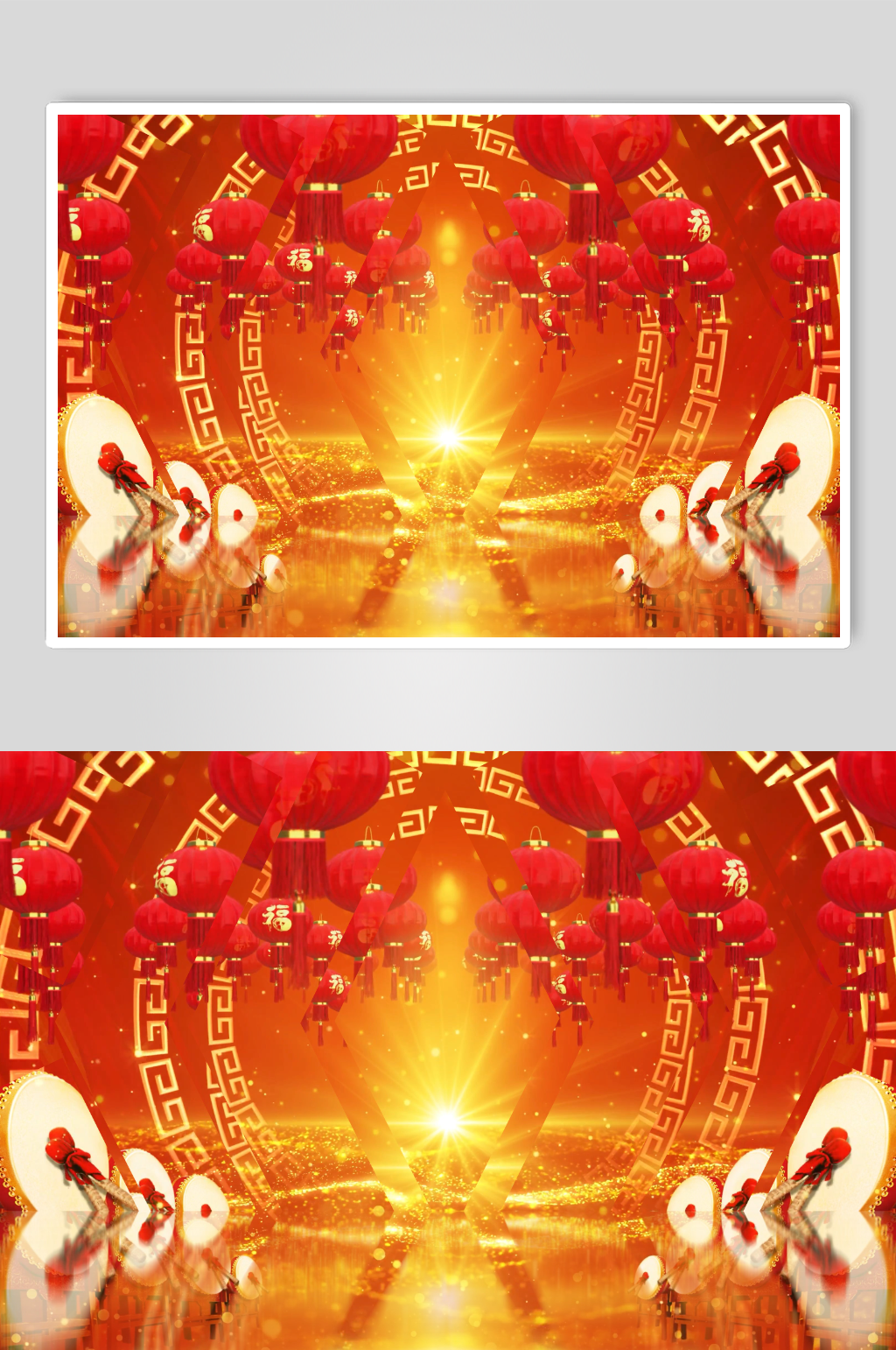 4k紅色喜慶舞臺舞蹈背景視頻2素材