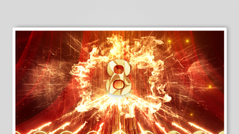 震撼红色手掌倒计时启动片头AE模板启动仪-众图网