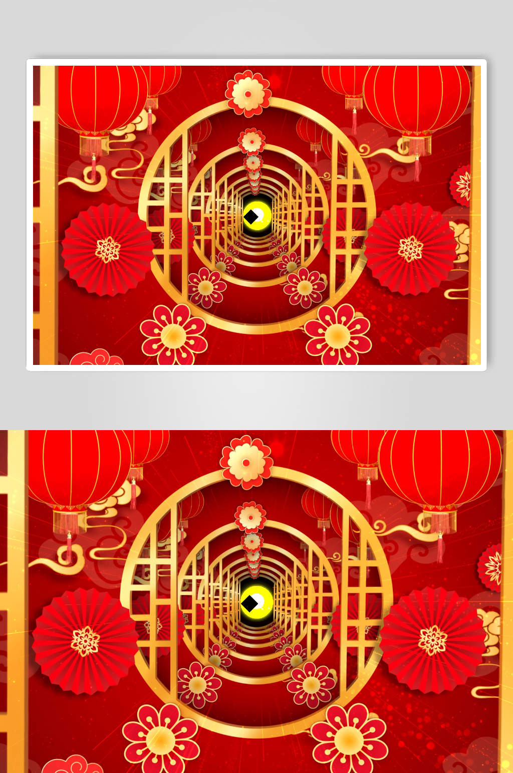 4k红色喜庆春节背景视频素材