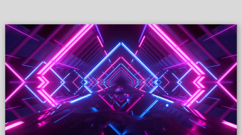 4k动感霓虹灯光隧道背景视频光效T台走秀-众图网