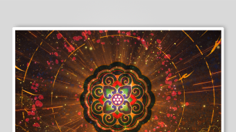 4K大气中国风国潮金色冲屏一梦敦煌背景M-众图网