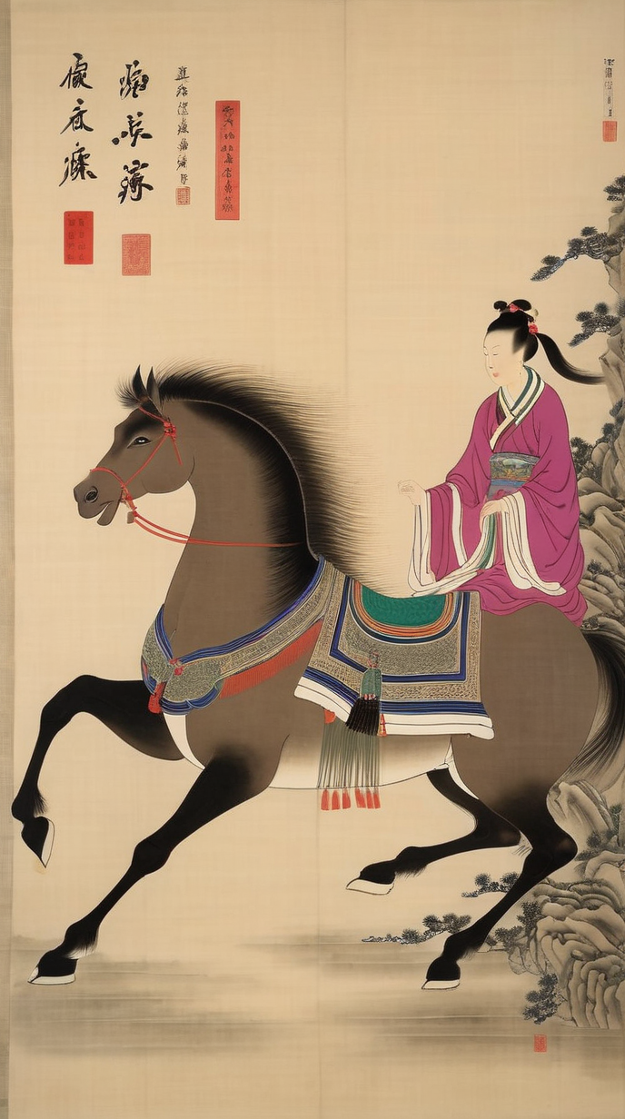 数字艺术花鸟画写意花鸟古代写意花鸟素材