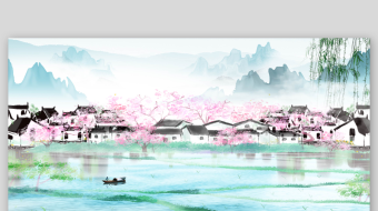 1014k古风水墨江南背景江南视频背景-众图网