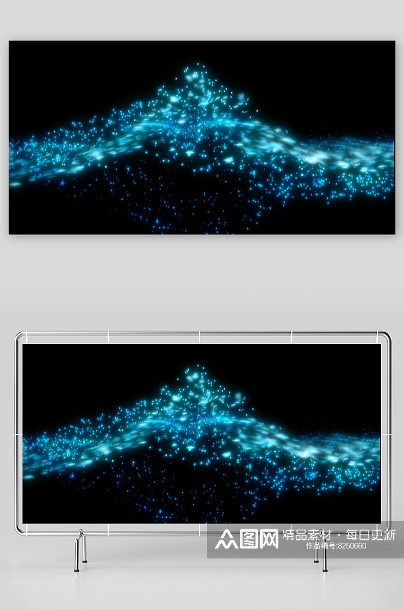 视频背景素材粒子视频素材炫蓝炫白粒子素材