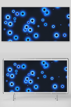视频背景素材粒子视频素材蓝色光点粒子