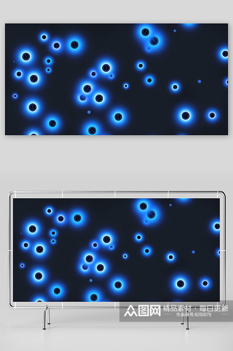 视频背景素材粒子视频素材蓝色光点粒子素材