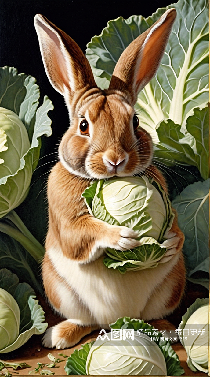 数字艺术萌宠兔子摄影宠物摄影宠物动物插图素材