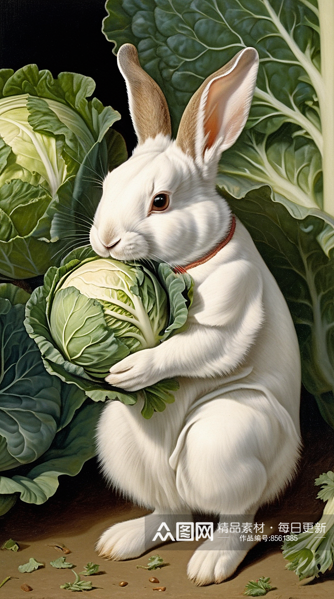 数字艺术萌宠兔子摄影宠物摄影动物插图素材