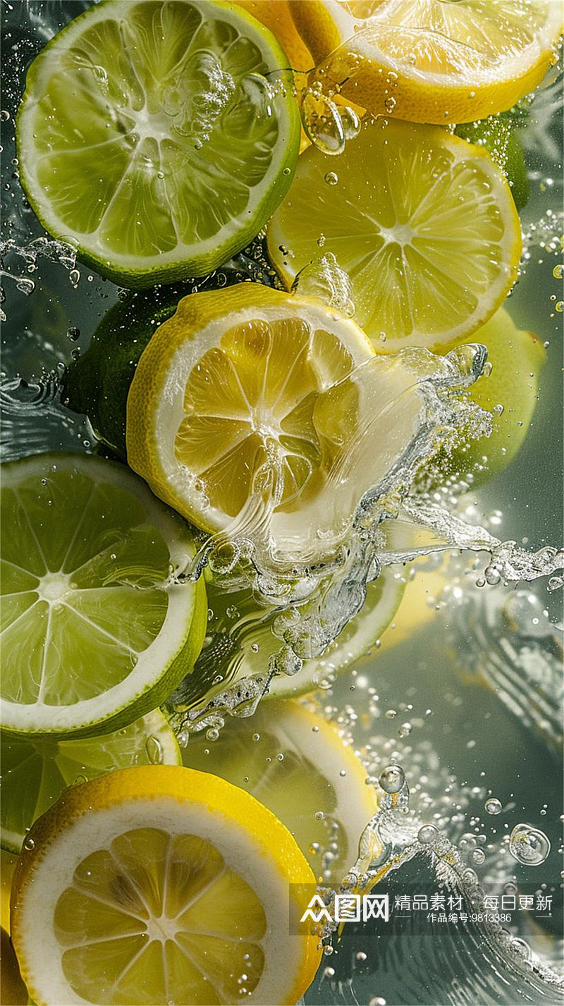 数字艺术 高清摄影柠檬壁纸 柠檬摄影素材