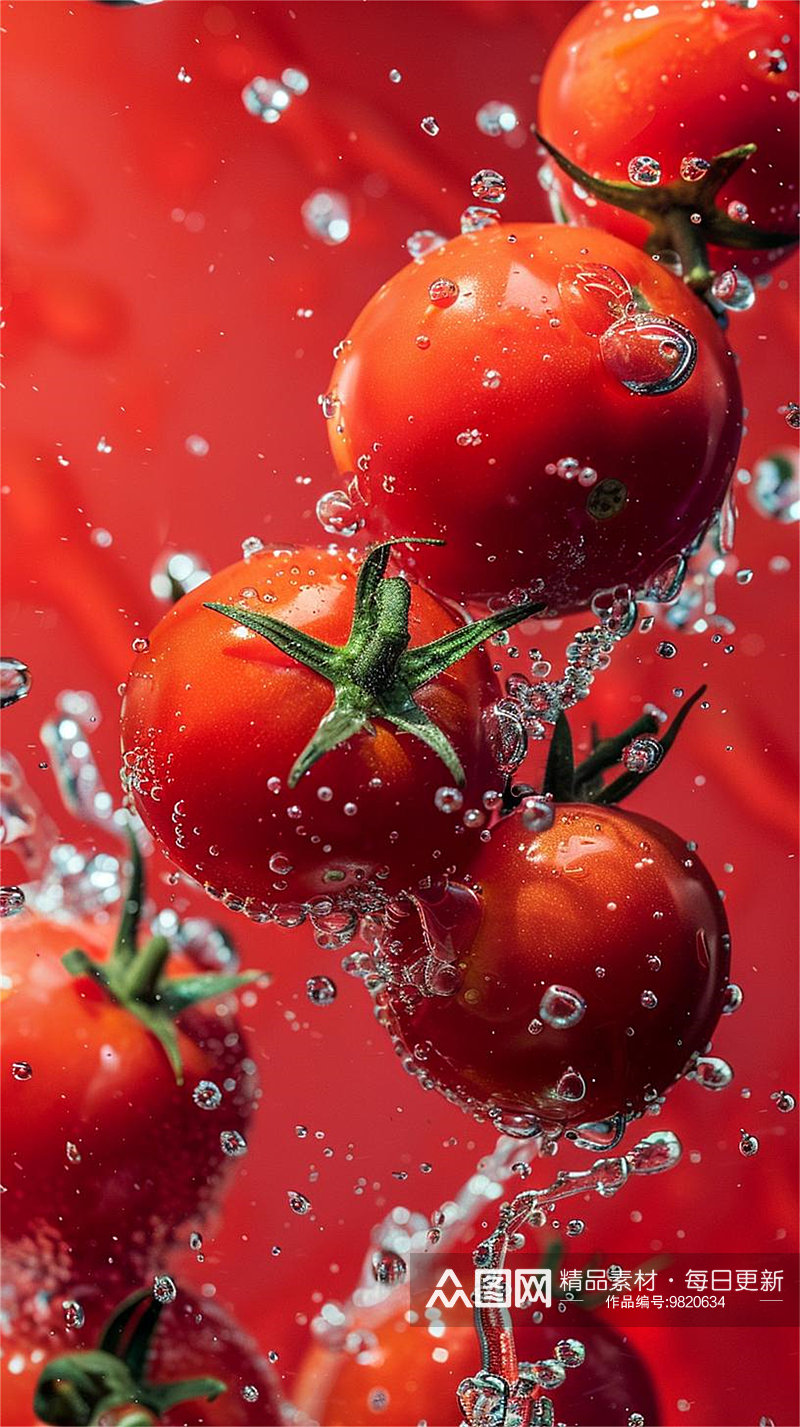 数字艺术 美食壁纸  番茄摄影延时摄影素材