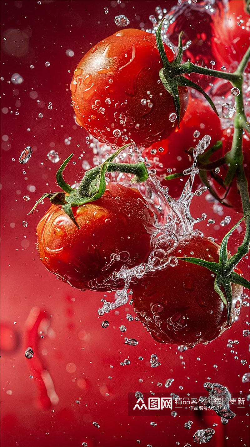 数字艺术 美食壁纸  番茄摄影 延时摄影素材