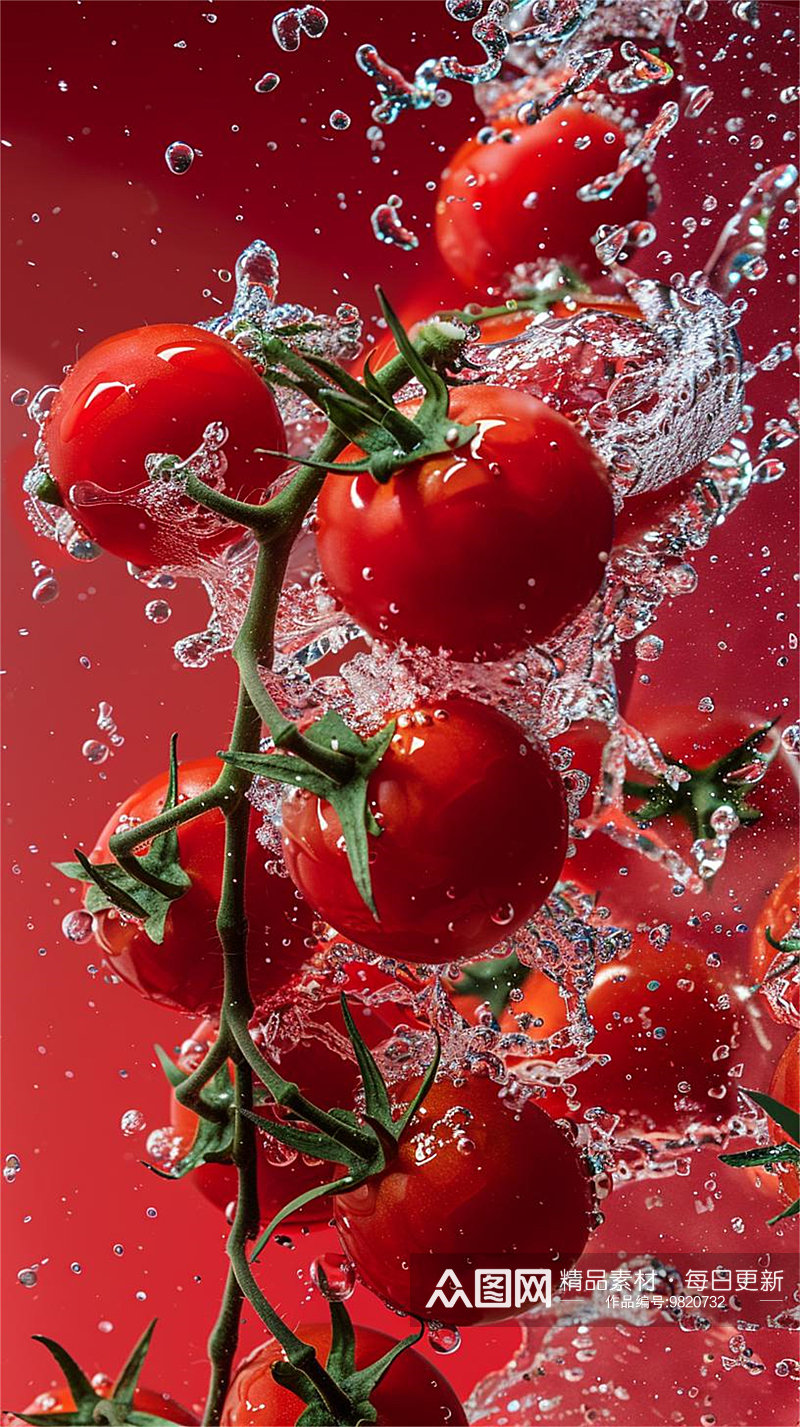 数字艺术 美食壁纸  番茄摄影 延时摄影素材