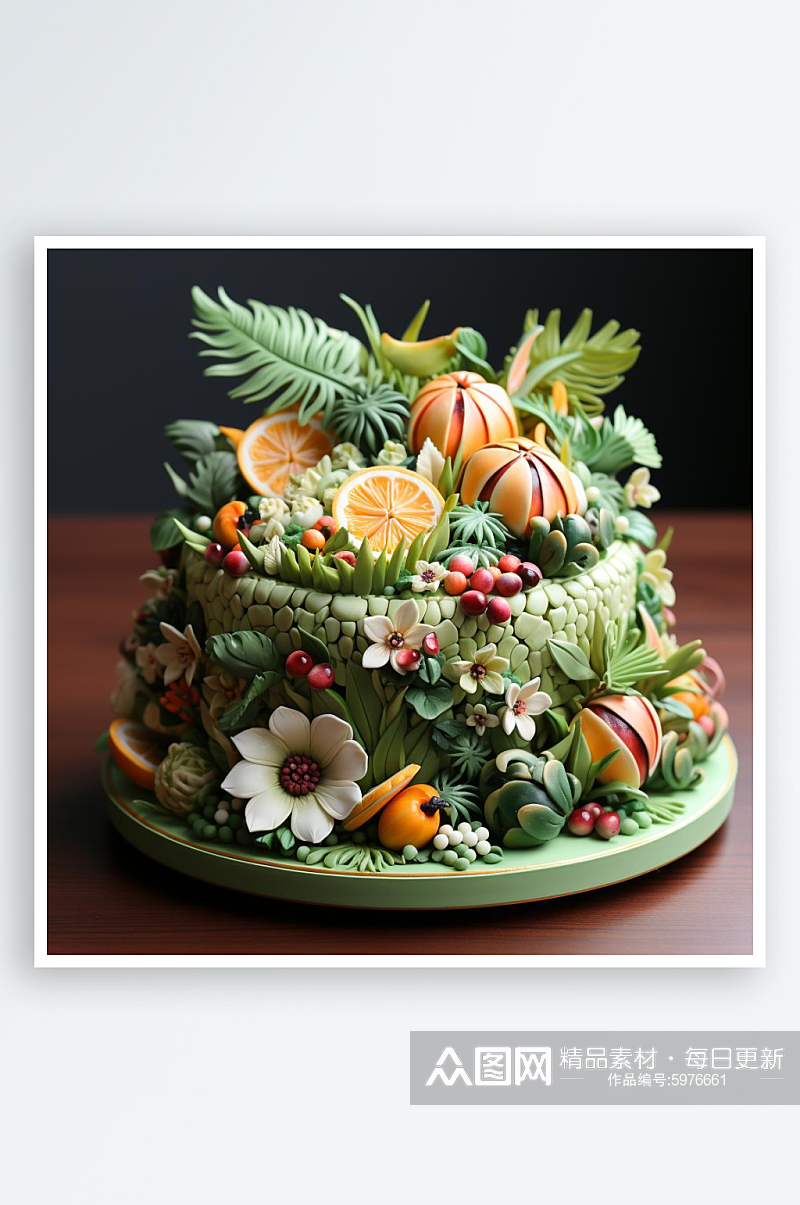 数字艺术蛋糕设计水果蛋糕蛋糕制作素材