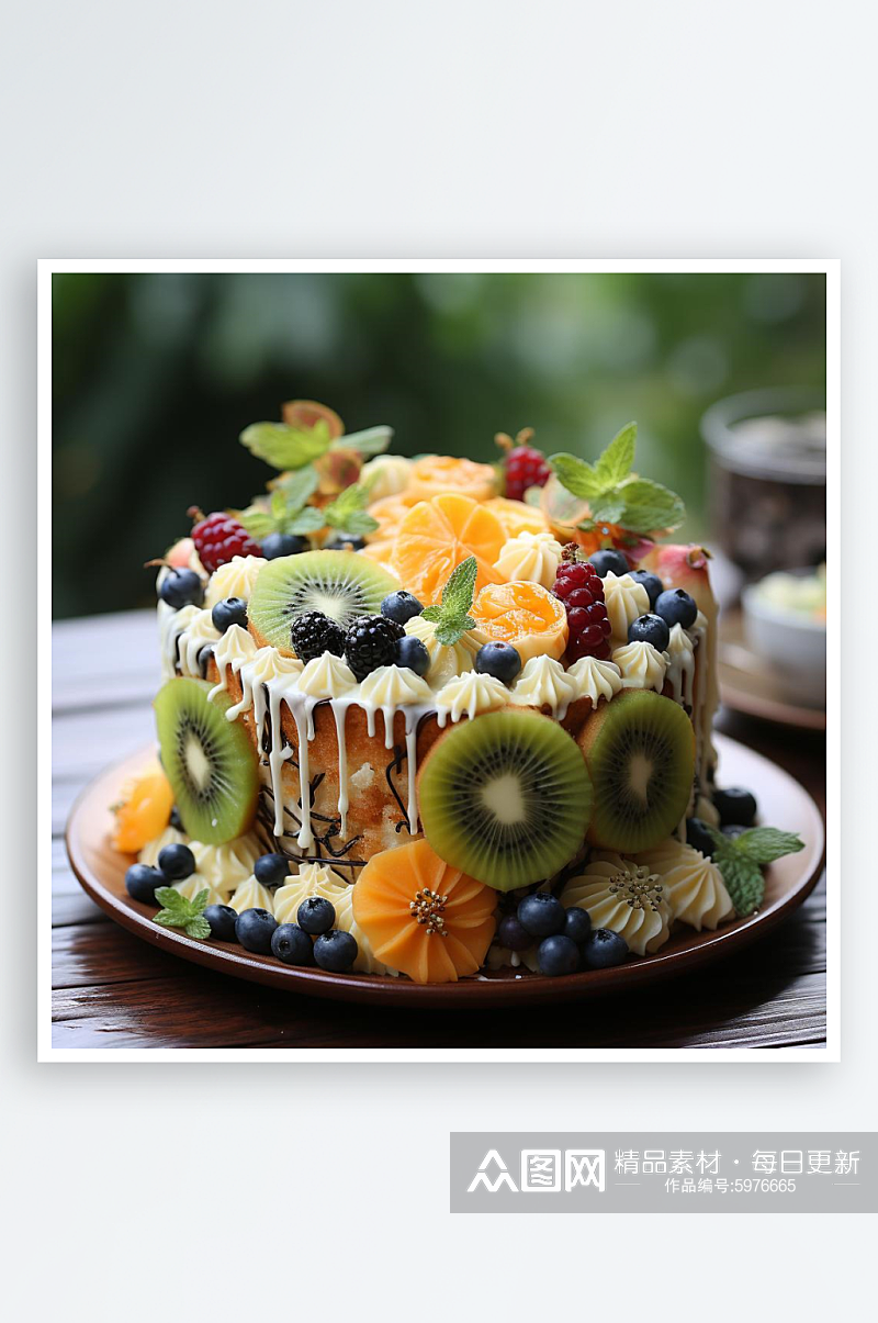 数字艺术蛋糕设计水果蛋糕蛋糕制作素材