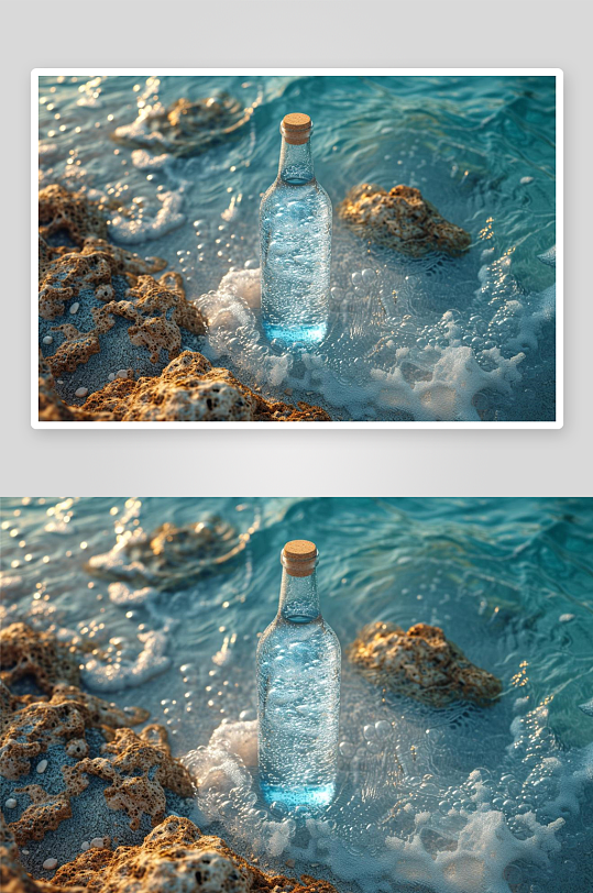 数字艺术矿泉水广告产品广告2