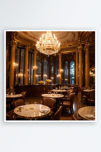 数字艺术欧式餐厅效果图水晶灯效果图