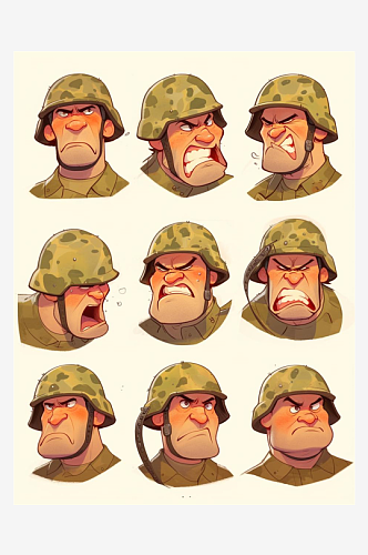 数字艺术头像表情包兵人表情包表情标志