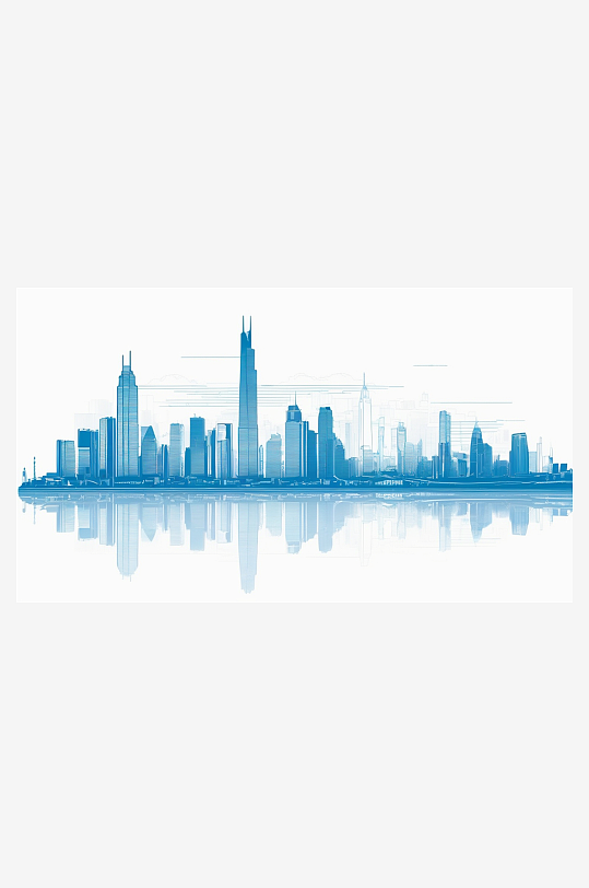 数字艺术科技线条感的城市图设计背景素材