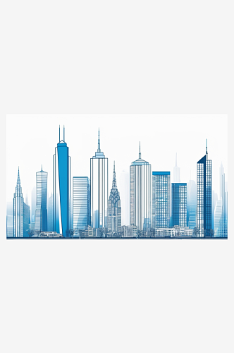 数字艺术科技线条感的城市图设计背景