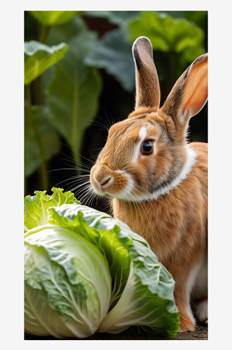 数字艺术萌宠兔子摄影宠物摄影宠物动物插图