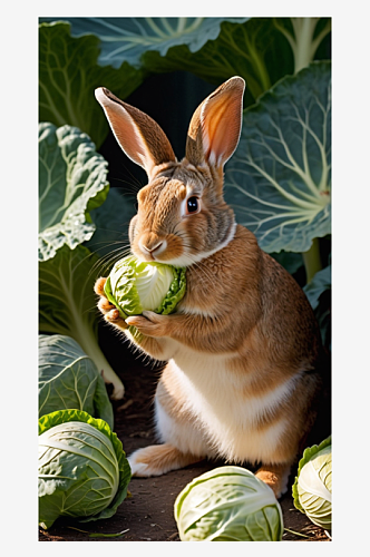 数字艺术萌宠兔子摄影宠物摄影宠物动物插图