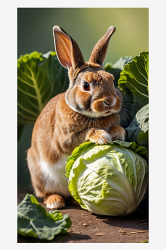 数字艺术萌宠兔子摄影宠物摄影动物插图