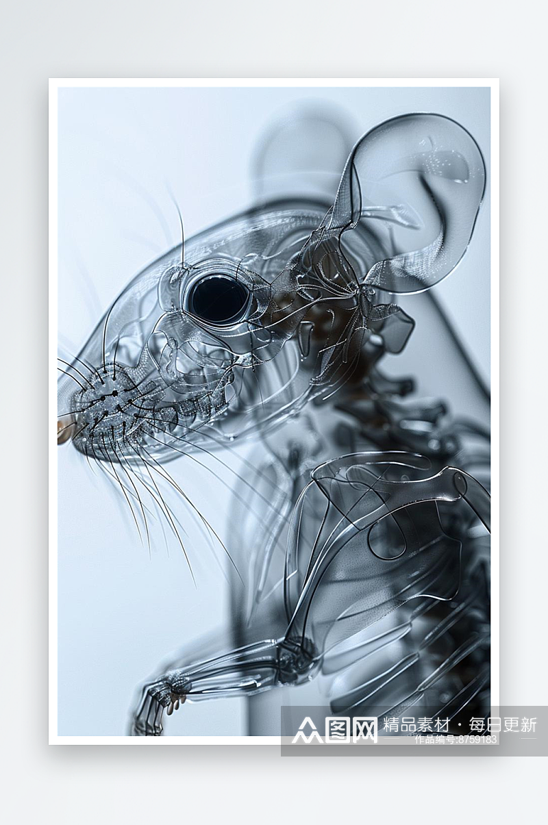 数字艺术透视艺术动物透视插画插图X光透视素材