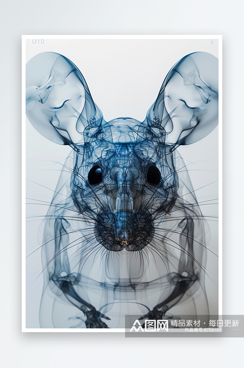 数字艺术透视艺术动物透视插画插图X光透视素材