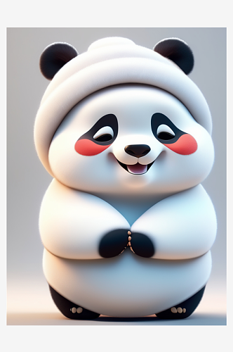 数字艺术熊猫ip形象设计玩偶设计吉祥物