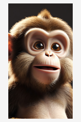 数字艺术动物设计卡通动物设计卡通猴子