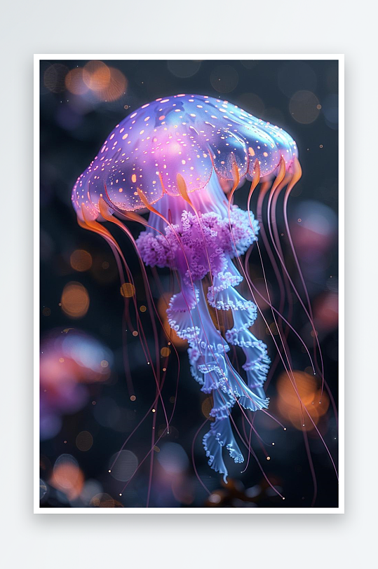 数字艺术海洋生物水母摄影