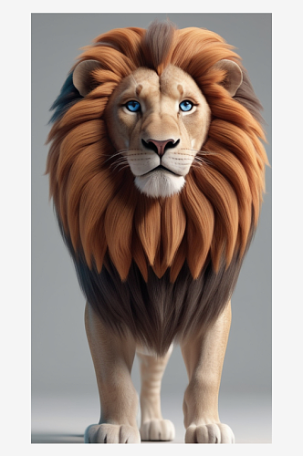 数字艺术狮子素材元素狮子装饰画