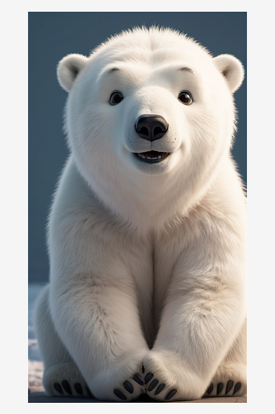 数字艺术北极熊素材北极熊