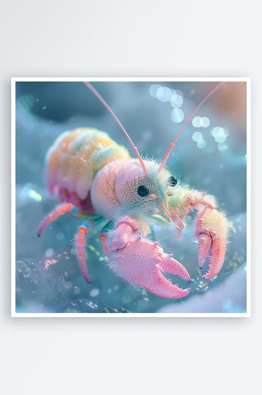 数字艺术彩虹虾摄影