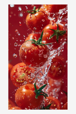 数字艺术 美食壁纸  番茄摄影延时摄影