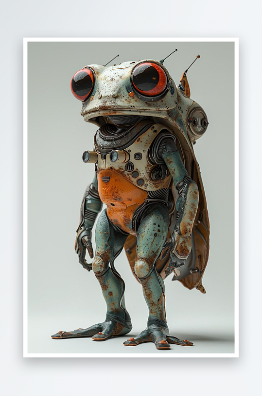 数字艺术机甲青蛙机械青蛙设计