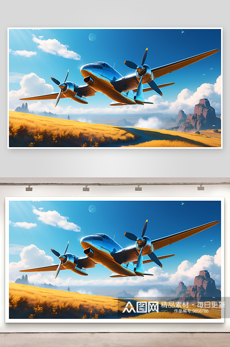 数字艺术 飞机壁纸素材